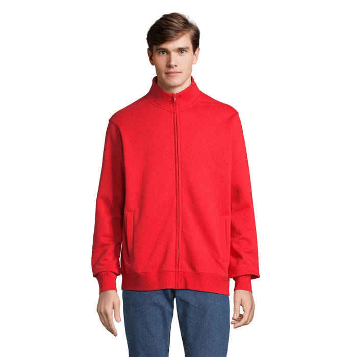 Veste zippée promotionnelle unisexe Cooper Rouge vif